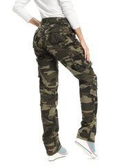 Mesinsefra women's cargo pants side view highlighting 8 pockets for quick-access essentials