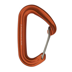 Metolius FS Mini Carabiner 2015 orange featuring a flared nose to prevent accidental openings