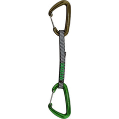 Metolius Inferno GoTo Quickdraw 6-inch titanium-green with smooth rope-end clips for fast clips