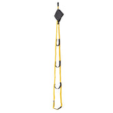 Metolius Pocket Aider in yellow, stowed in its attached pouch enables quick deployment on route.
