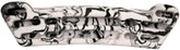 Metolius Project Training Board CNC front view with black/white swirl, symmetric grip.