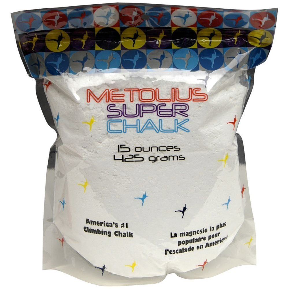 Metolius Super Chalk 15oz bag for quick-drying grip on climbing routes