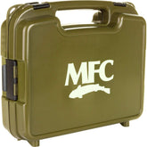 MFC Boat Box Olive – front view showing large fly foam