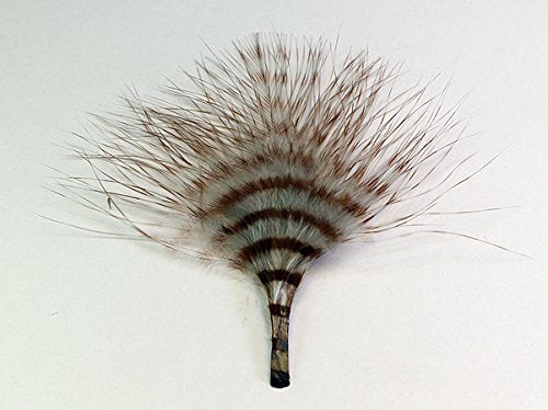 Montana Fly Company MFC Mini Barred Marabou gray-barred brown for trout streamers