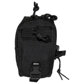 MFH Utility Bag MOLLE Black main compartment with dividers for organized gear access.