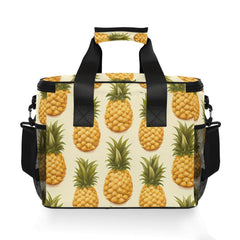 MFTJYO Pineapple Yellow Cooler Bag adjustable shoulder strap for easy carrying