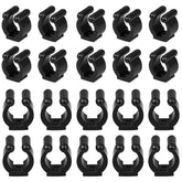 MGGi wall-mounted fishing pole holder clip close-up with 16mm opening