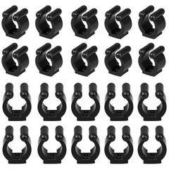 MGGi wall-mounted fishing pole holder clip close-up with 16mm opening