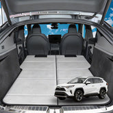 MGRFTOX non-inflatable car mattress set up in Honda CR-V for stable sleep.