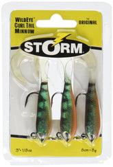 MICHELIN WildEye Curl Tail Minnow 03 Perch lifelike action for versatile freshwater fishing.