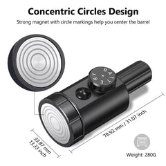 MidTen bore sight concentric circles aid centered muzzle alignment.