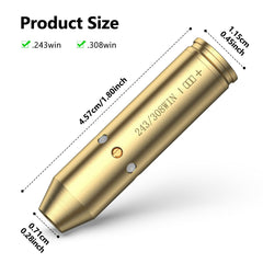 MidTen brass construction bore sight ensures durable fit in the bore.