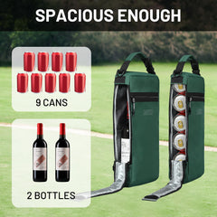 MIER Golf Cooler Bag detachable handle simplifies carrying and hanging on a cart.
