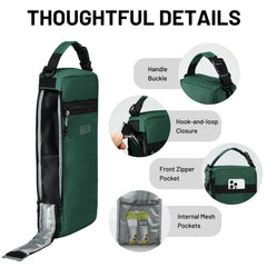 MIER Golf Cooler Bag internal mesh pockets organize snacks and accessories for quick access.