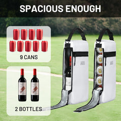 MIER golf cooler bag open top for quick access to drinks