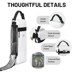 MIER golf cooler bag side pocket for organized snacks and beverages