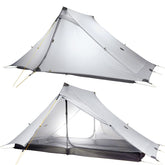MIER Lanshan Pro tent packed compactly for lightweight backpacking.