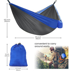 MIFXIN hammock with rain fly shows versatile shelter in sun and rain.