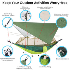 MIFXIN carabiners are strong, safe, and snag-free during setup.