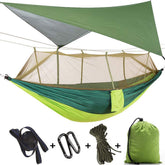 MIFXIN hammock with mosquito net for bug-free outdoor relaxation.