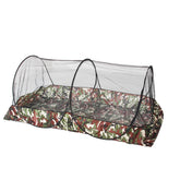 MIFXIN pop-up mosquito tent camouflaged for two provides instant shelter from insects.