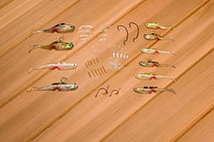 Mighty Bite Special Edition Kit lure set with two body styles, adjustable fins, scent sticks, and accessories for saltwater and freshwater fishing