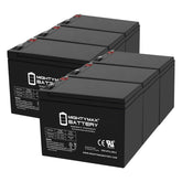 Mighty Max Battery 12V 8Ah SLA front view for reliable backup power.