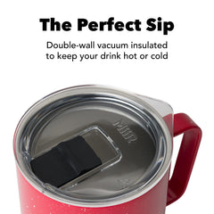 MiiR Camp Cup stainless steel body resists dents and maintains taste.