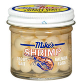 Mikes Shrimp Salmon Eggs White 1.1 oz packaging – front view