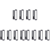 Mikikit stainless steel connector adapter, angled close-up showing a secure band connection.