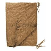 Mil-Tec Ripstop Poncho Liner with carry bag demonstrates portable warmth for travel.