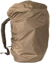 Mil-Tec rucksack cover on a 130L backpack protects gear from rain