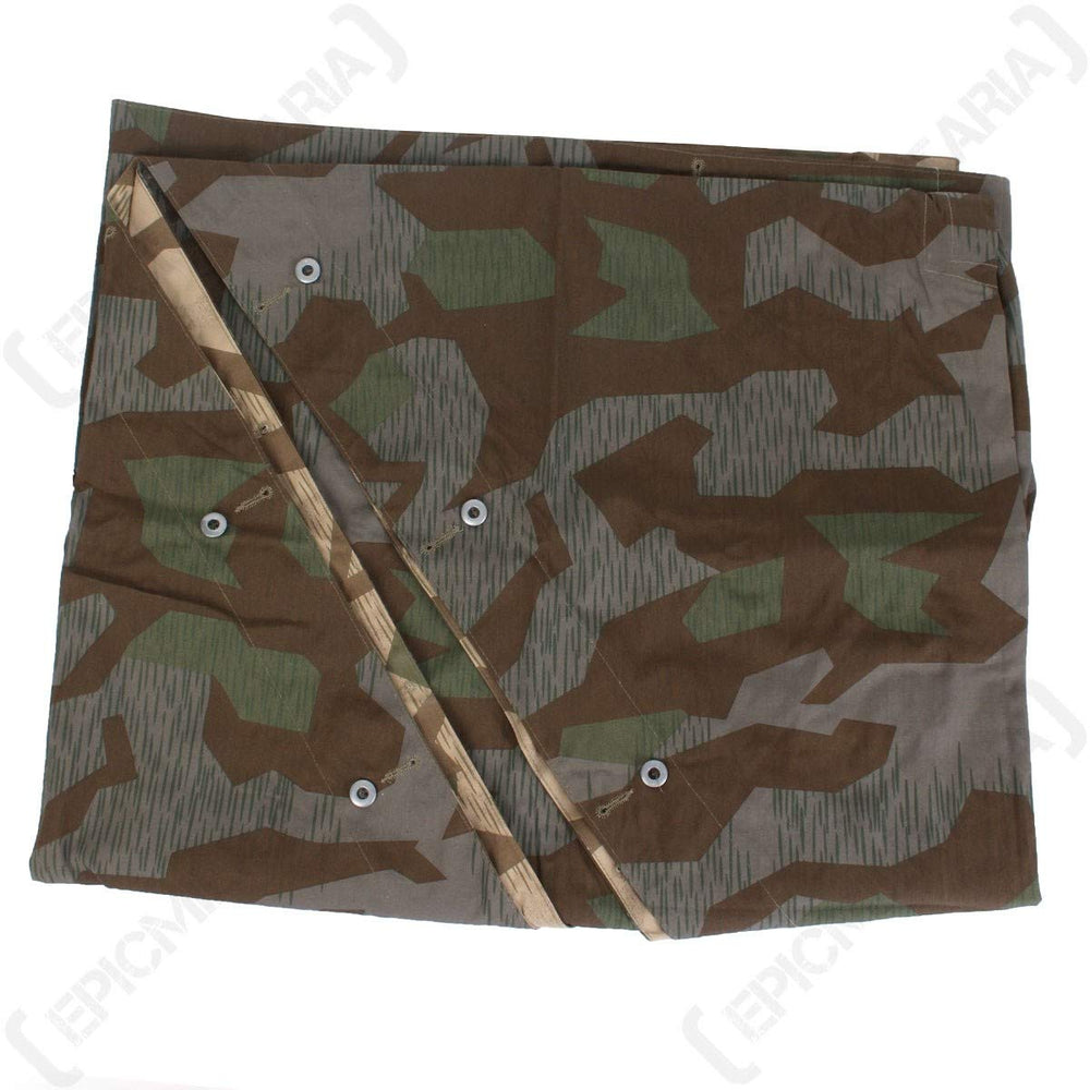Mil-Tec Splinter Camo Tent poles shown for quick shelter setup