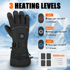 MILBOPAX heated gloves palm-leather for better grip in cold work