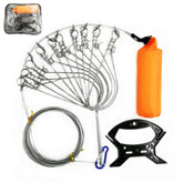 Milepetus 5 in 1 stainless steel fishing stringer main unit with float