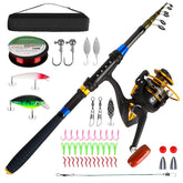 Milerong kids fishing pole set with ambidextrous design for both hands.