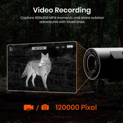 MiLESEEY TNV10 Pro OLED display close‑up for crisp night vision detail