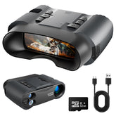 MiLESEEY 4K night vision binoculars held for clear nocturnal viewing.