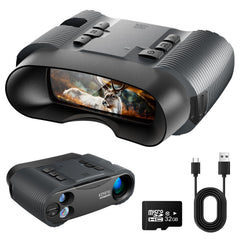 MiLESEEY 4K night vision binoculars held for clear nocturnal viewing.