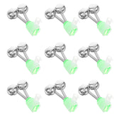 Milisten dual-ring bells green 1-97inch: quick bite alerts for night fishing.