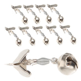 Milisten fishing alarm bell clipped to rod showing bite alert in action