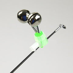 Milisten fishing bell with mounting hole for quick rod attachment.