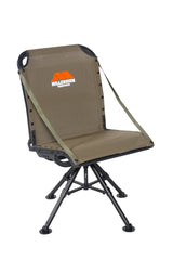 Millennium Ground Blind Chair with 360° swivel enables flexible field positioning.
