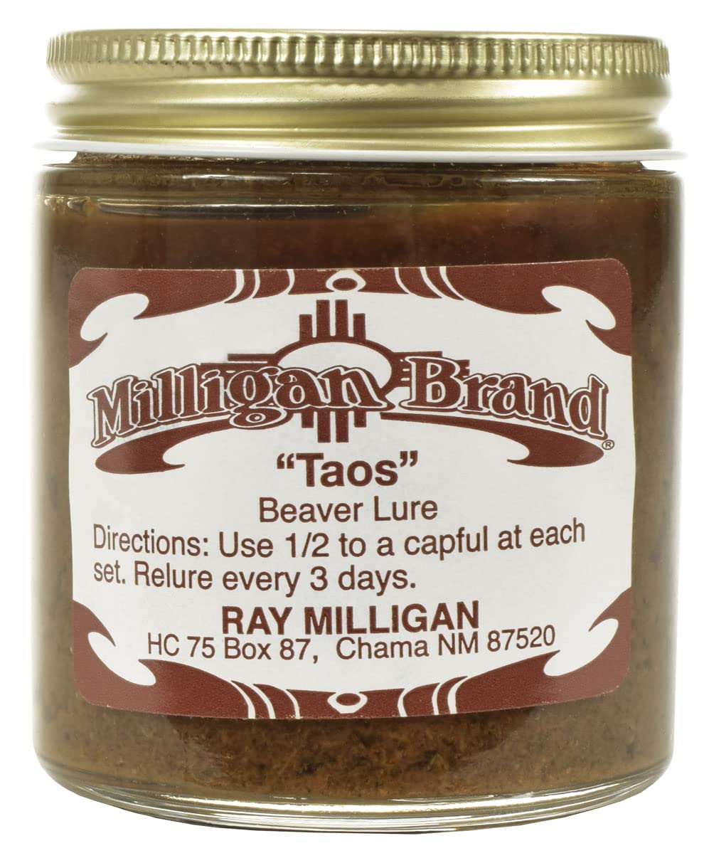 Milligan Taos Beaver Castor Lure bottle for field use with compact portability.