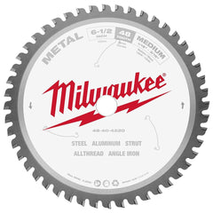 Milwaukee ferrous metal blade for clean cuts and cooler operation.