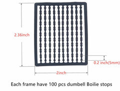 Close up of black Boilie Stop