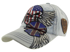 MINAKOLIFE Kingston 1969 grey front view cap with distressed texture and breathable cotton