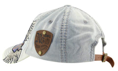 MINAKOLIFE Kingston 1969 grey visor detail with pre-curved brim and stitching