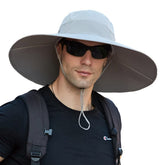 MINAKOLIFE super wide brim hat clip keeps sun at bay and hands free.