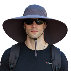MINAKOLIFE wide brim provides generous shade for face, neck, and shoulders.
